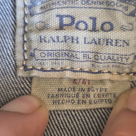 Polo Ralph Lauren Denim Jacket Toddler Size 4T Made In Egypt - Picture 4 of 10
